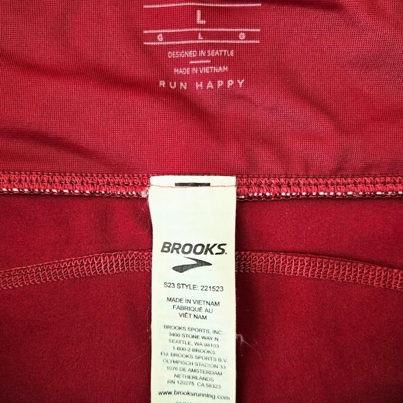 EUC Brooks Running Shorts, Large, Red/Pink - Picture 6 of 6